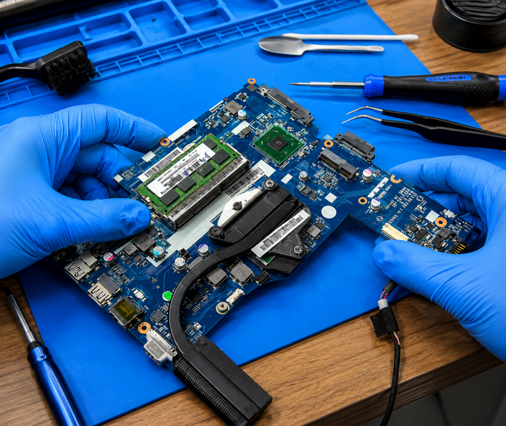reparo de placa mãe notebook